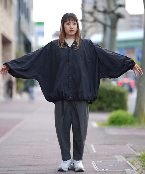 ラフロッグ　サークルフォースモックネックシャツ　ブラック FIEVOLE シャツ スモッグシャツ メンズ レディース : ZOZOTOWN Yahoo