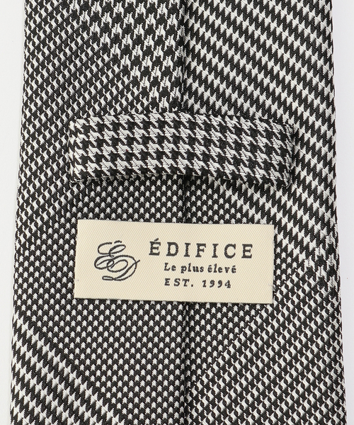 EDIFICE（エディフィス） ネクタイ AX*グレンチェックタイ : ZOZOTOWN