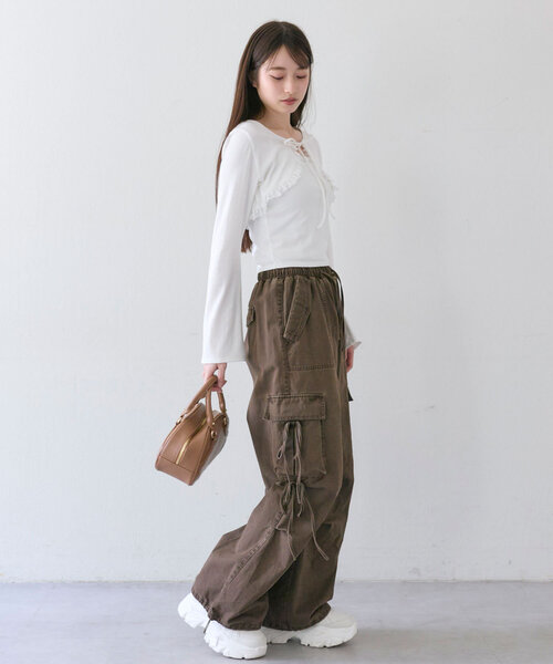 オリーブデオリーブ レースフリルボレロセット ピンク フリルボレロセット | OLIVE des OLIVE(オリーブ デ オリーブ
