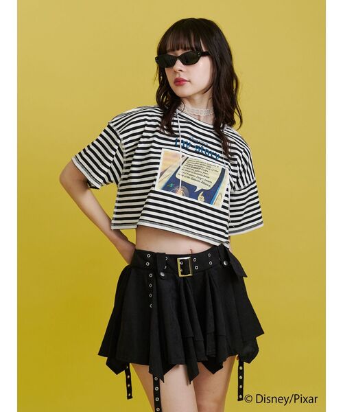tシャツ 「Toy Story」シーンクロップドTシャツ レディース jouetie tシャツ 「Toy Story」シーンクロップドTシャツ