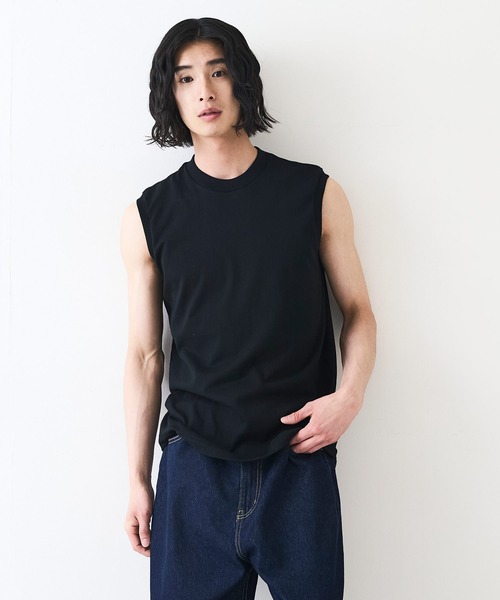 LB/S tシャツ 「HANES/ヘインズ」KURO スリーブレスTシャツ