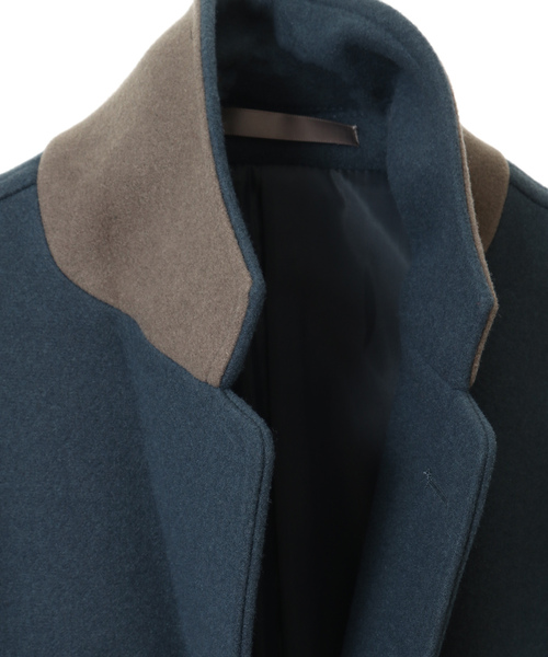 「MEN'S MELROSE」 チェスターコート 3 グレイッシュベージュ メンズ_画像4