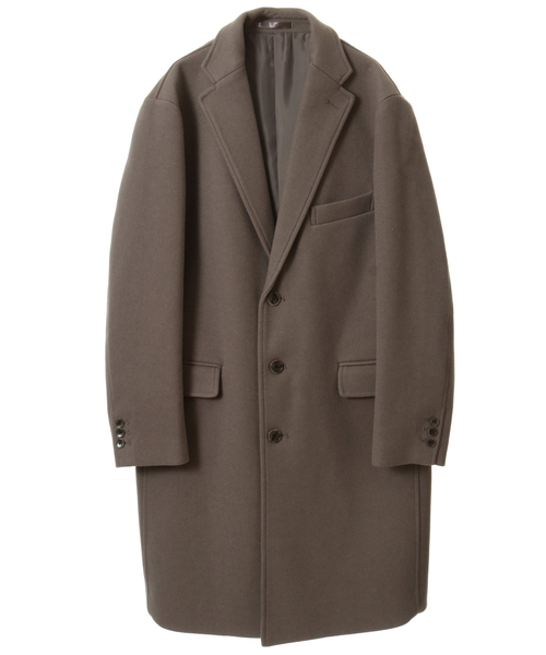 「MEN'S MELROSE」 チェスターコート 3 グレイッシュベージュ メンズ_画像6