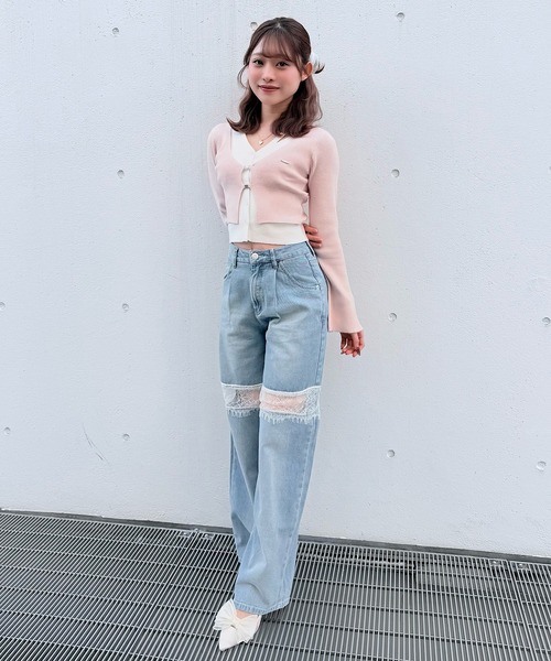 NOMAE（ノーマエ） ジーンズ デニム デニムパンツ レーススイッチング