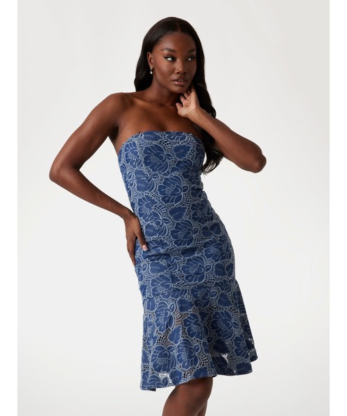 GUESS（ゲス） ワンピース SL Maisy Indigo Dress ワンピース ドレス