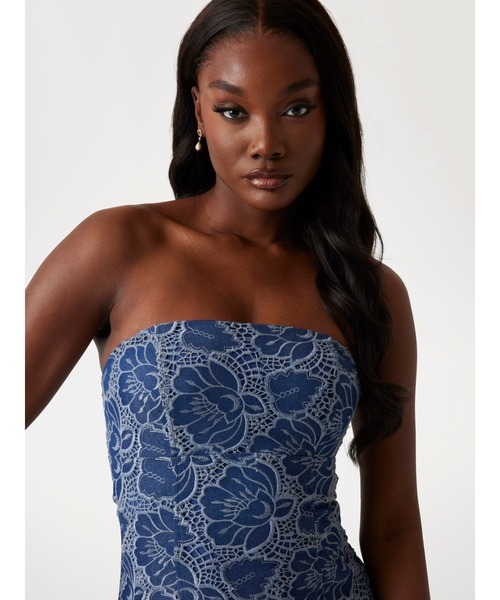 GUESS（ゲス） ワンピース SL Maisy Indigo Dress ワンピース ドレス
