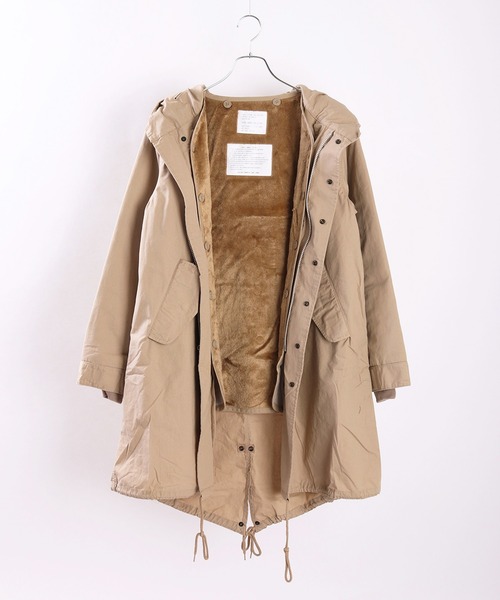 HOUSTON（ヒューストン） モッズコート XXX-SMALL カーキ メンズ