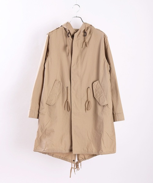 HOUSTON（ヒューストン） モッズコート XXX-SMALL カーキ メンズ