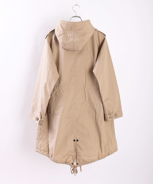 HOUSTON（ヒューストン） モッズコート XXX-SMALL カーキ メンズ