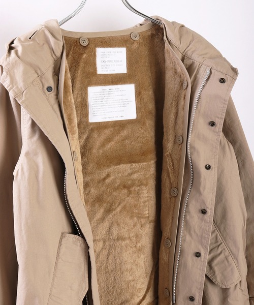 HOUSTON（ヒューストン） モッズコート XXX-SMALL カーキ メンズ