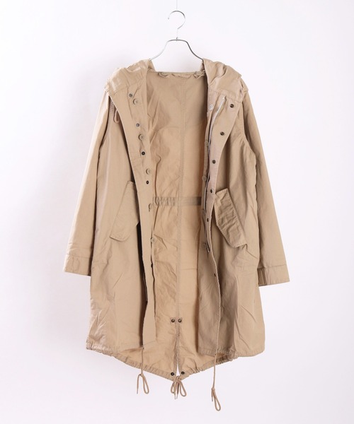 Houston　ヒューストン　モッズコート ノーカラー HOUSTON（ヒューストン） モッズコート XXX-SMALL カーキ メンズ