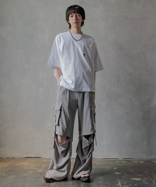 HARE 2way ベルテッドタック カーゴパンツ HARE（ハレ）の「2WAYベルテッドタックカーゴパンツ(HARE