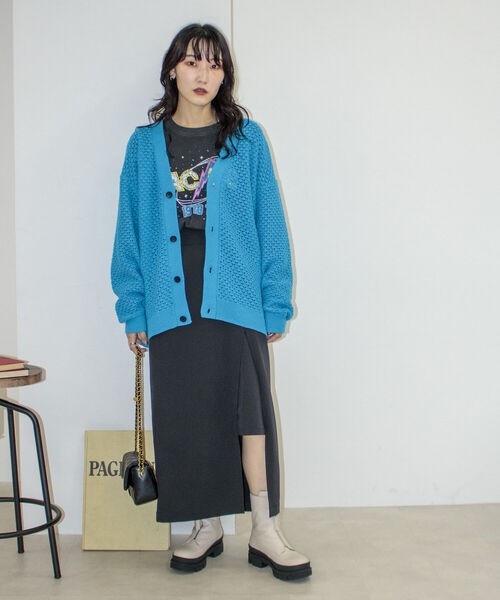 「GLOSTER」 ニットカーディガン MEDIUM アイボリー メンズ_画像5