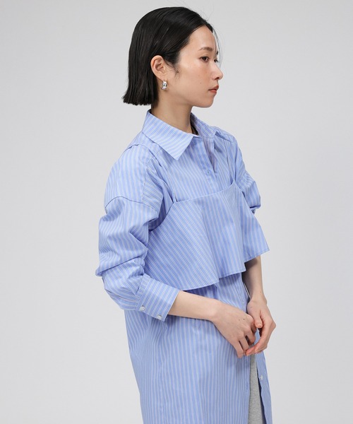 サマーセール 新品 未使用✨ BABYLONE バビロン ストライプ シャツ BABYLONE（バビロン）の「ストライプBIGシャツ（シャツ/ブラウス