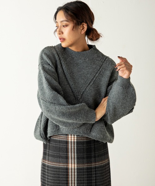 「MILLION CARATS」 長袖ニット FREE ベージュ レディース_画像3