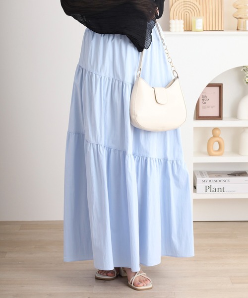 FUNALIVE（ファンアライブ） スカート laulea斜めティアードロング