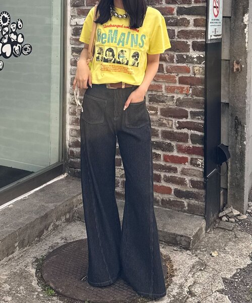 CIAOPANIC（チャオパニック） tシャツ ピグメントバンドTEE レディース 