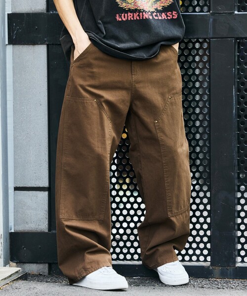 FREAK'S STORE パンツ 限定展開 ワイドシルエット ダブルニー
