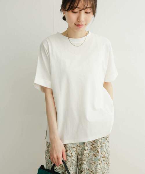 「URBAN RESEARCH DOORS」 半袖カットソー MEDIUM アイボリー レディース URBAN RESEARCH DOORS 「URBAN DOORS」 半袖カットソー MEDIUM