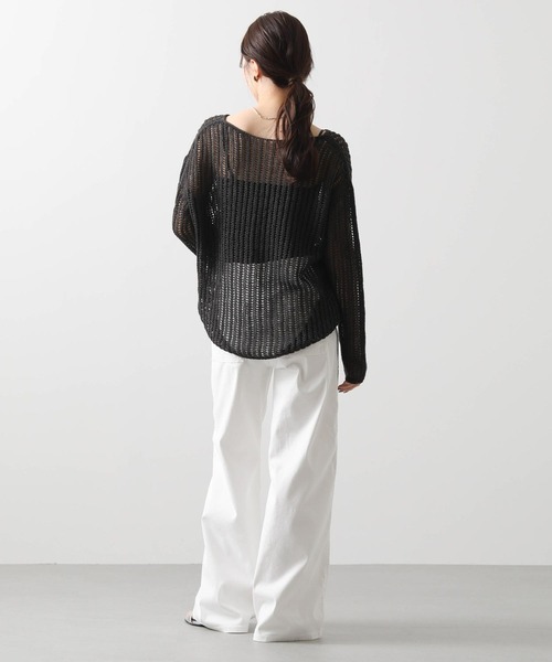 Gready Brilliant●ハンドメッシュラインニットサマーニット Gready Brilliant○ハンドメッシュラインニット - メルカリ