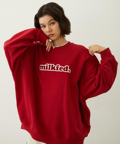 MILKFED.（ミルクフェド） トレーナー スウェット COOPER LOGO WIDE