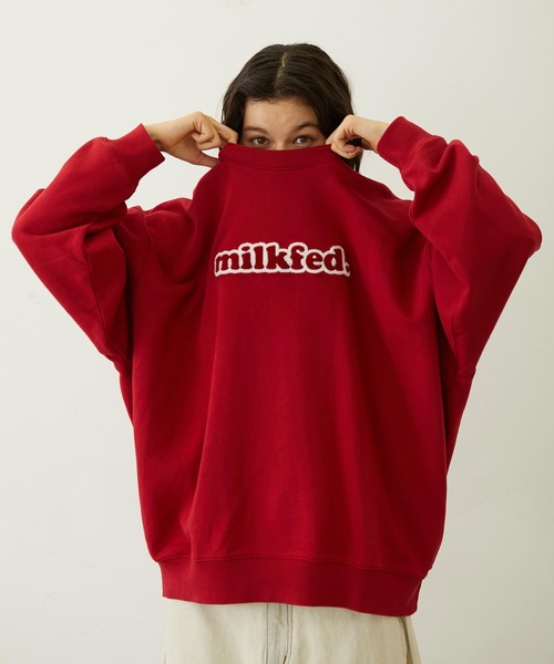 MILKFED.（ミルクフェド） トレーナー スウェット COOPER LOGO WIDE