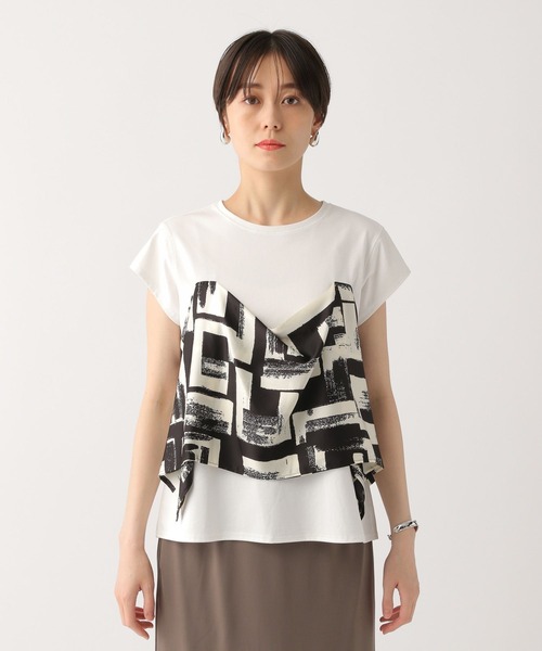 Elura tシャツ スカーフドッキングTシャツ/322550 レディース