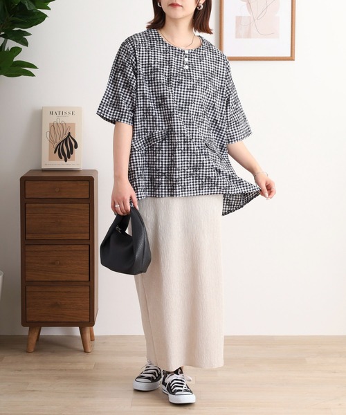 ブラウス シャツ EMAGO オレンジ刺繍ブラウス レディース Emago ブラウス シャツ EMAGO オレンジ刺繍ブラウス レディース
