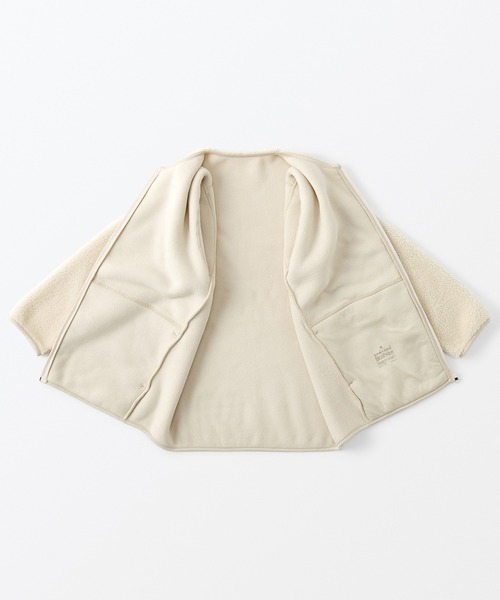 「無印良品」 ジップアップブルゾン L アイボリー レディース_画像7