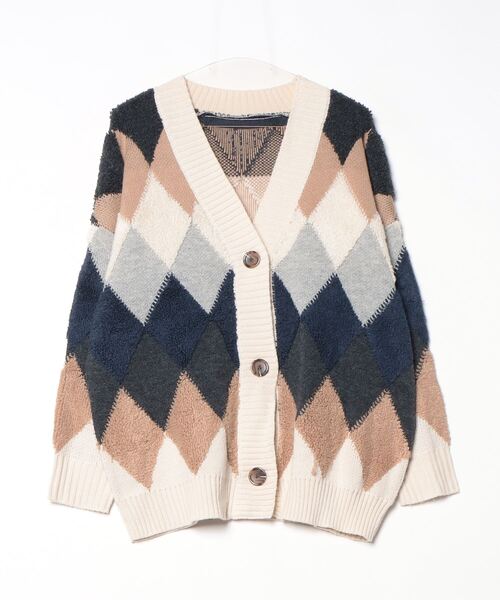 GeeRA（ジーラ） ニットカーディガン MEDIUM アイボリー レディース