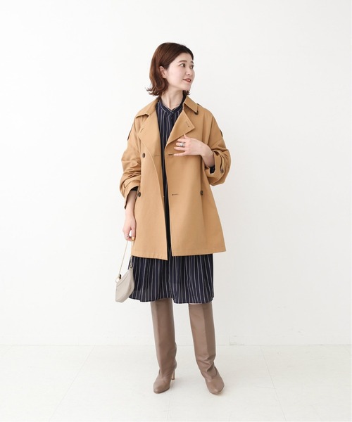 【SPICK AND SPAN】美品！ 春トレンチコート Spick＆Span 「Spick & Span」 トレンチコート 36 ブラウン