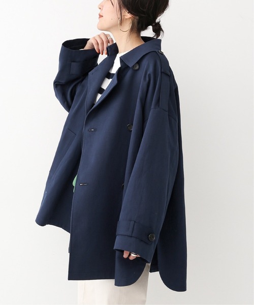Spick & Span T/Cツイルロングコート ネイビー Spick＆Span 「Spick