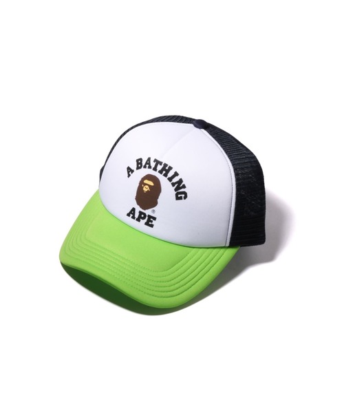 APEメッシュキャップ A BATHING APE 「A APE」 メッシュキャップ FREE ライトグリーン