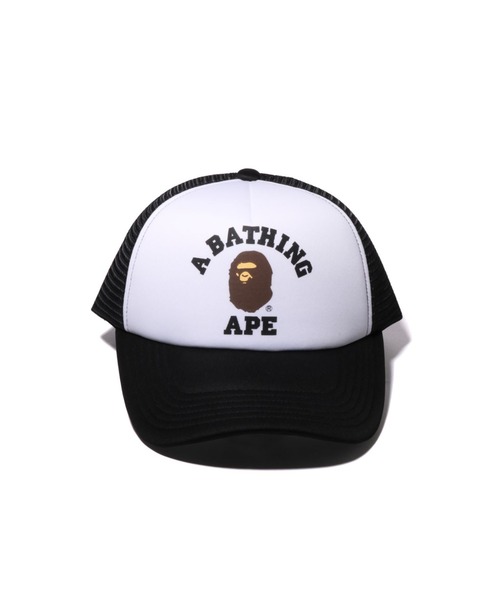 A BATHING APE 「A APE」 メッシュキャップ FREE ライトグリーン