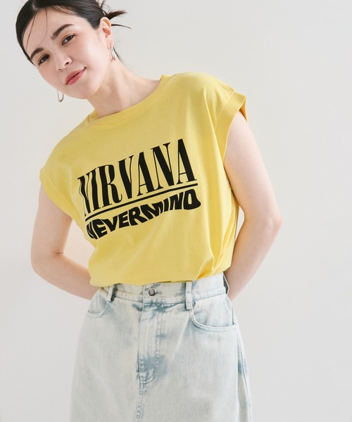 tシャツ 「GOOD ROCK SPEED/グッドロックスピード」NIRVANA ノースリーブTシャツ レディース