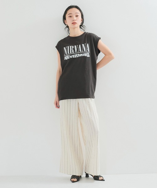 tシャツ 「GOOD ROCK SPEED/グッドロックスピード」NIRVANA ノースリーブTシャツ レディース GOOD ROCK SPEED tシャツ 「GOOD SPEED/グッドロックスピード