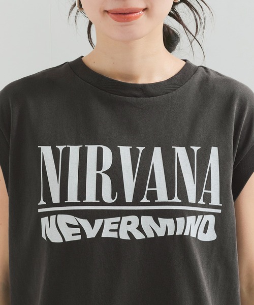 tシャツ 「GOOD ROCK SPEED/グッドロックスピード」NIRVANA ノースリーブTシャツ レディース GOOD ROCK SPEED tシャツ 「GOOD SPEED/グッドロックスピード