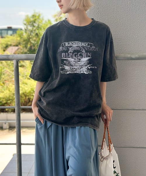 tシャツ PHOTO Tシャツ レディース COMME CA ISM tシャツ 速乾 フォトプリントTシャツ レディース