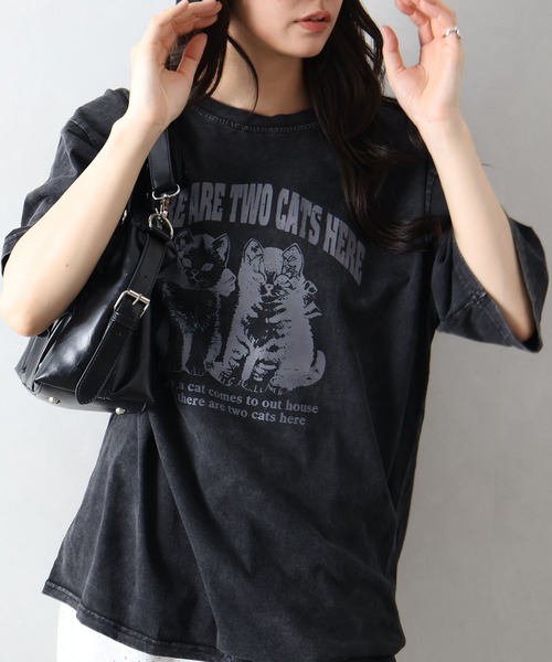 SpRay（スプレイ） tシャツ 半袖 ピグメントプリントBIGTシャツ