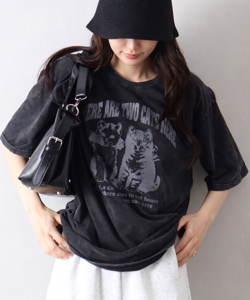 SpRay（スプレイ） tシャツ 半袖 ピグメントプリントBIGTシャツ