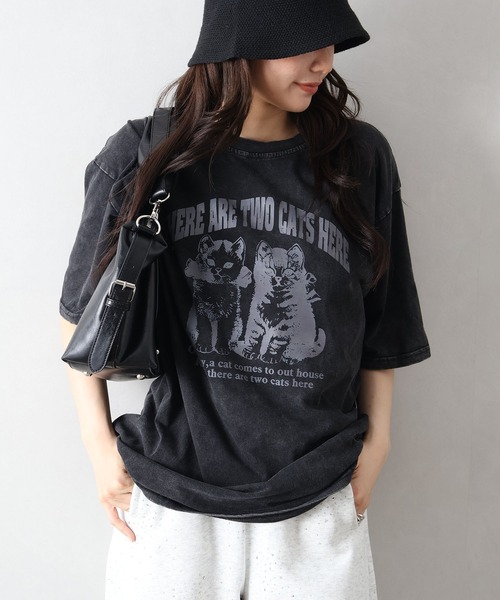SpRay（スプレイ） tシャツ 半袖 ピグメントプリントBIGTシャツ