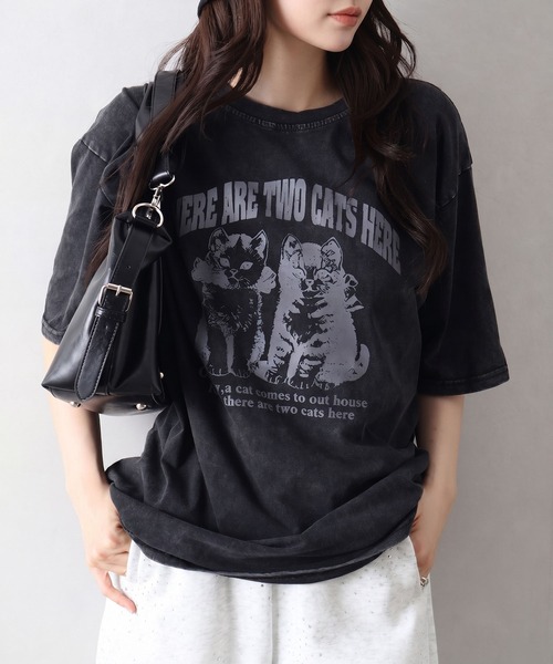 SpRay（スプレイ） tシャツ 半袖 ピグメントプリントBIGTシャツ