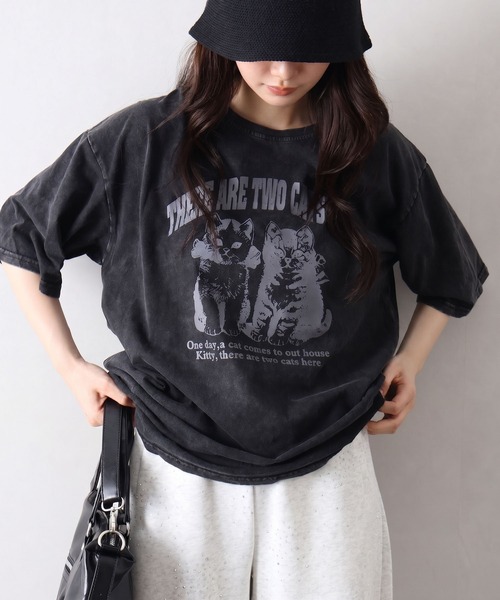 SpRay（スプレイ） tシャツ 半袖 ピグメントプリントBIGTシャツ