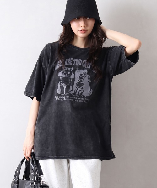 SpRay（スプレイ） tシャツ 半袖 ピグメントプリントBIGTシャツ