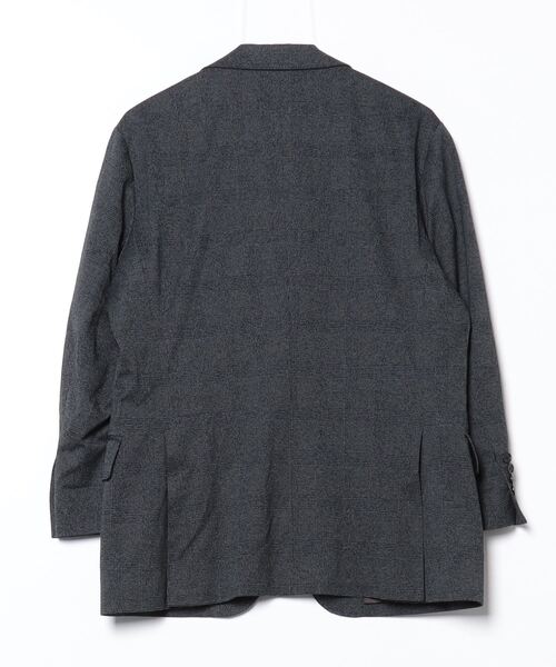「Mackintosh」 チェック柄テーラードジャケット X-LARGE ブラック メンズ