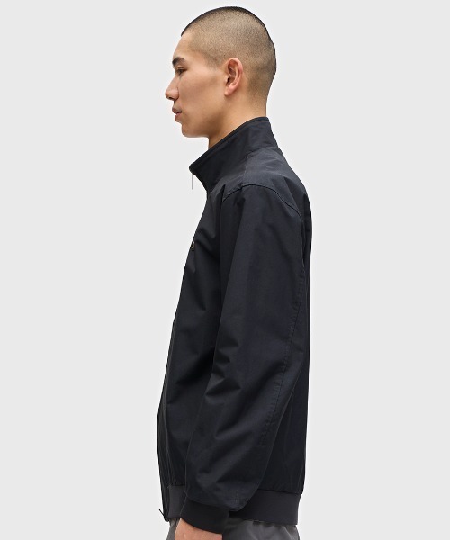 FRED PERRY ブラックラムレザーブルゾン FRED PERRY Taped Track Jacket BLACK L