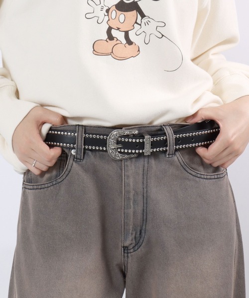 ダ*ー様 d.i.a. ダイヤ　レア、ラインストーンレザーベルト Diesel ラインストーンロゴ レザーベルト | ブラック | FARFETCH JP