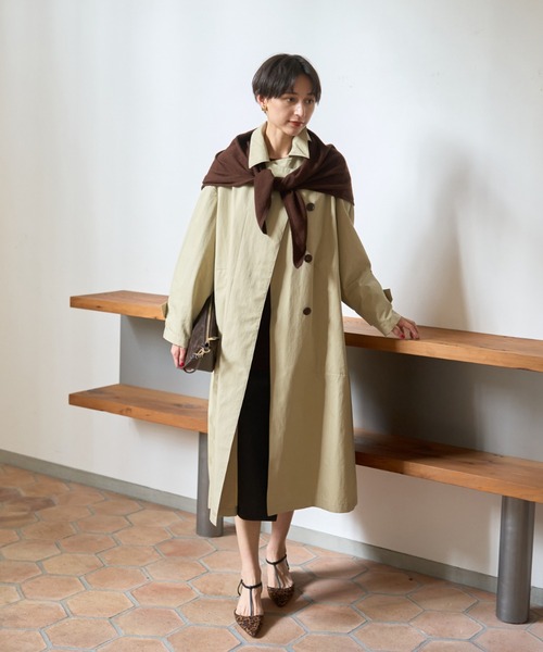 Rouge vif ステンカラーコート コート 撥水フォルムステンカラー
