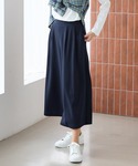 パンツ カット素材ガウチョパンツ レディースの詳細画像5