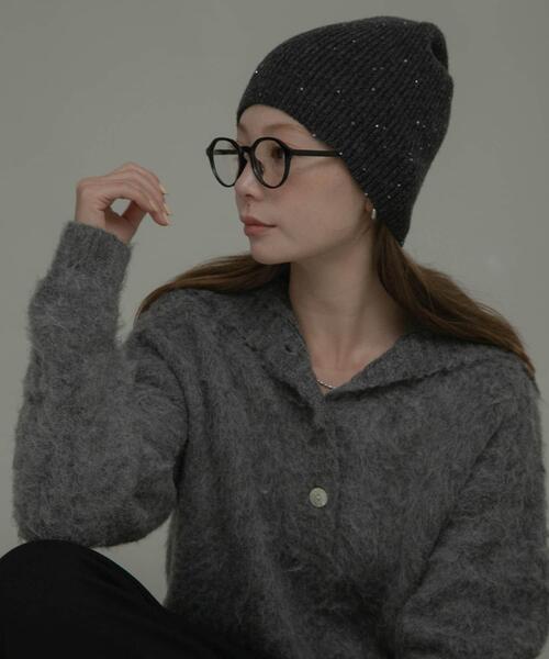 URBAN RESEARCH Sonny Label ニット帽 ニットキャップ スパンコール